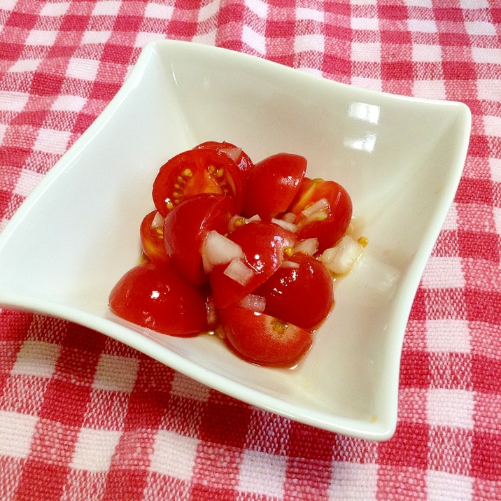 お家にある調味料で作れる☆ミニトマトのマリネ